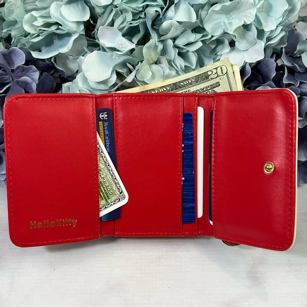 Red and White Hello Kitty Wallet and Coin Purse - Picture 8 of 16